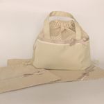 持ち手つきお弁当3点セット　　ベージュドット柄