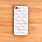 よんだ？ふりむきシーズー強化ガラスiPhoneケース