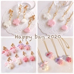 《Happy bag 2020》桜と花びらのネックレス&イヤリング（ピアス）4点セット✧*