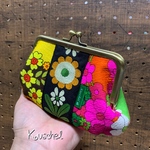 2フェイスビンテージfabricチロリアン petit親子がま口