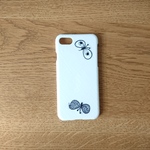 *受注製作*ミナペルホネン*choucho*ホワイト*mina perhonen*iPhoneケース*iPhoneカバー*スマホケース*スマホカバー