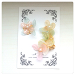 カラフル紫陽花イヤーカフ&イヤリングorピアス