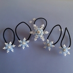 Snowflake hair accessories 5 pieces set