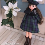 冬の襟付きAラインワンピースセット♡リカちゃん♡ブライス