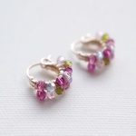 14kgf /spring gurden /swarovski crystal  foop pierce 