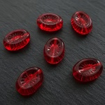 Kiwi〜レッド〜　チェコビーズ　14mm　6個