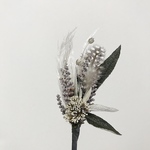mini corsage  ミニコサージュsilver green