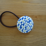 くるみボタンのヘアゴム（hortensia）