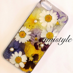iPhone押し花ケースカバー