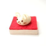 【飾り台つき】無加工白ねずみパン