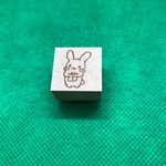 【はんこ】プレゼントを持ったうさぎ スタンプ