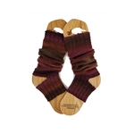 「crazy yoga socks ⑥」くしゅくしゅ履いてあったかい、手編みのヨガソックス　レッグウォーマー　靴下