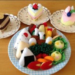 【受注製作】フェルトままごと**ままごとセット＆ケーキ**