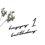 お誕生日 飾り レターバナー  筆記体