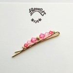 スワロフスキーのヘアピン<ローズ>