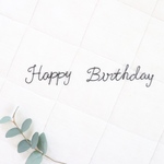 Happy  Birthday ♡のワイヤーアート mini