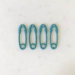 Matte Blue Safety Pin Rubber Connectors