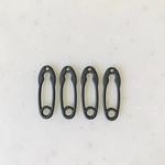 Matte Grey Safety Pin Rubber Connectors