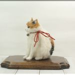 羊毛フェルト　猫　小太りな三毛猫さん　ねこ　ネコ　三毛猫　猫フィギュア