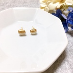 *和装にも*シーグラス の金継ぎピアス