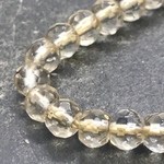 7個 シトリン 4×3.5mm ボタンカット 天然石 粒売り