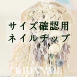 サイズ確認用クリアネイルチップ
