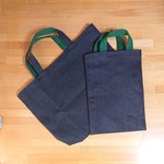 *yisozaki様オーダー作品*シンプルデニムレッスンバッグ②と上靴袋のセット