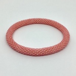 CoralPink 〜ビーズクロッシェのブレスレット〜