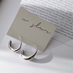 シルバー ドロップフック ピアス