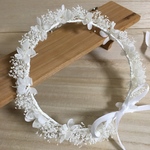ベビー キッズ 花かんむり☆ホワイト プリザーブドフラワー