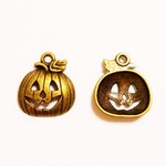 ハロウィン　かぼちゃのチャーム（金古美）