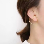 gold circle ear cuff