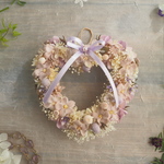 【❤SALE❤】ハート♡幸せ舞い込むミニリース＜flower pastel＞プリザーブドフラワー＊リース＊お花＊ギフト＊結婚祝い＊記念日＊ウェディング