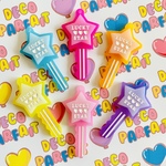 【127】大人気!!!星鍵パーツ♡カンつき♡デコパーツ プラパーツ 貼り付けパーツ ハンドメイド材料  ハンドメイドアクセサリー