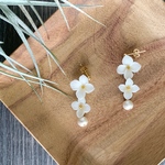 -Flor Blanca- 2輪ピアス