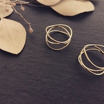 真鍮 三連リング