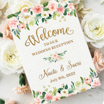 【Pink & Glitter】 ウェルカムボード　wedding
