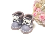 ＊送料無料＊mini☆mini ミニチュア編み上げブーツ③（ラベンダー）