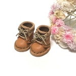 ＊送料無料＊mini☆mini ミニチュア編み上げブーツ③（ヌメ色)