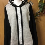 裏起毛トレーナーニットのチュニック