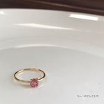 小さな小さなピンクトパーズリング☆*:.｡. 