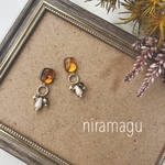 umber cabochon ＊ドロップパール
