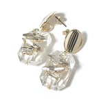 ビジューとアクリルビーズのピアス/イヤリング