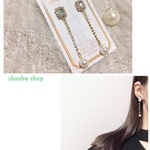 shasha shop ♡ シンプル一粒パールピアスイヤリング