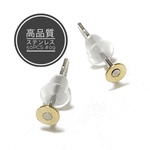 【50個】高品質 316ステンレス 金属ピアス✴︎平皿✴︎ポストピアス#09