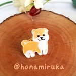 柴犬のピンバッチ