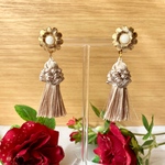 お花タッセル　ピアス・イヤリング