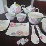 【yさまオーダー品】パステル&ダークフラワー食器セット♡