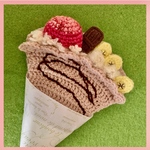 【再々販】チョコバナナクレープのポーチ💝