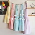 【icoco3様オーダー品】一人で着られる☆シンプル＆可愛いキッズ 子供エプロン＆三角巾 ２点セット